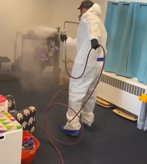 Mold cleanup and sanitizing service for water damage in New River AZ 85087